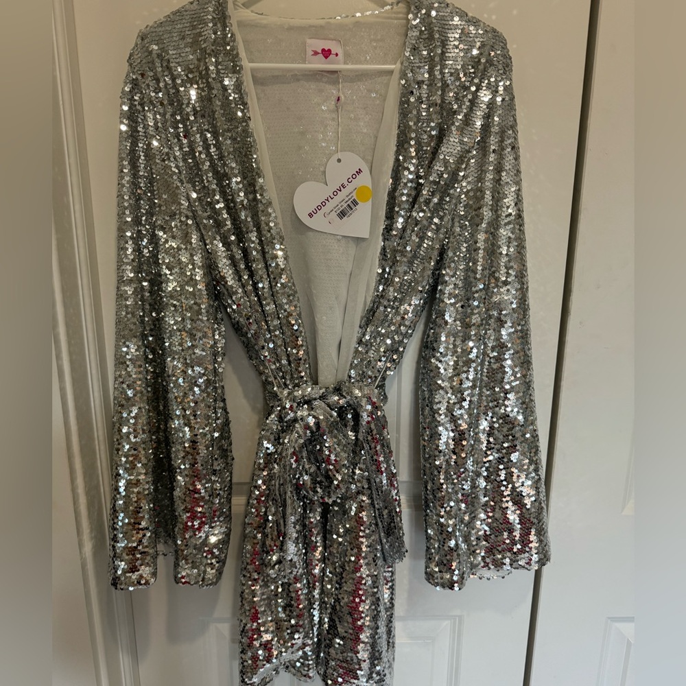 BRAND NEW Buddy Love sequin wrap dress!